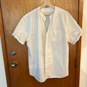 Acne white short-sleeved shirt